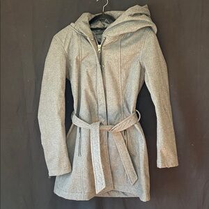 Elegant Women's Gray Hooded Killtec Coat